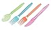 Juvale Neon Plastic Silverware Set - 216 Pieces, Multicolor - Forks, Spoons & Knives, Colorful Plastic Utensils for Luau & Pool Parties, Summer Celebrations