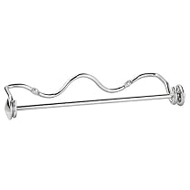 InterDesign Paper Towel Holder, Awavio Wall Mount for Kitchen - Chrome