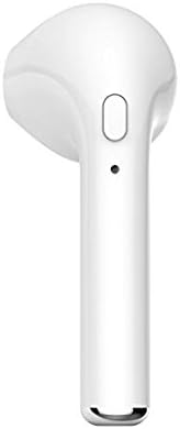 Bluetooth Headphones, Haisake V4.1 Wireless Earbud Earpiece In-ear Design 4 Hours Play Time USB Charge with Mic Suit for iPhone7 Plus 6s and Most Android Phones(Single Left Earbud)- White (White)
