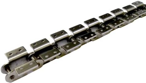 Attachment Chain - Riveted, 600 Stainless Steel Material, WK-2 Attachment, Bent - Two Sides, 80PHSS / 1 in Pitch