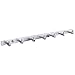 HOMEIDEAS Coat Hook Rack Wall Mounted 19-Inch SUS304 Stainless Steel Brushed Nickel Towel and Key Hook Rail 7 Hooks
