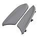 MOTOALL 1 Pair (Left & Right) Gray Auto Car Vinyl Leatherette Front Door Panels Armrest Lid Console Pad Handle Cover & Base Plate for 2008-2012 Honda Accord Sedan