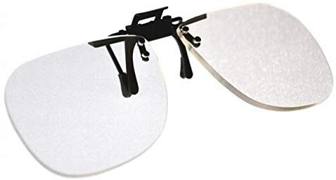 Large Clear Magnifying Clip On Flip Up Reading Glasses +1.00