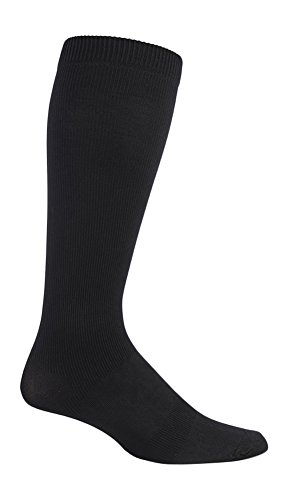 IOMI - Mens 18 mmHg Graduated Compression Travel Flight Socks for DVT (12-14 UK, Black) — image 1