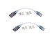 COLINKIND 4 Pins Extention/Jumper/Bridge Cable, 2 Pack 12 inches Connection cable for 110V/120V RGB LED Strip Light High Voltage 3528/5050 SMD LED Lighting