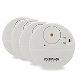 Doberman Security Ultra-Slim Design Security Alarm, White (SE-0106W-4PK)