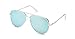 Quay High Key Mirror Silver/Blue Mirror Lens Sunglasses