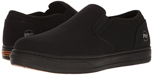 Timberland PRO Men's Disruptor Slip-On Alloy Safety Toe EH Industrial & Construction Shoe, Black Canvas, 13 W US