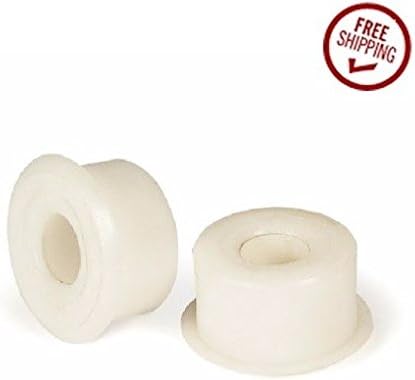 Flanged Delrin Bearing 1/2" ID x 1-3/16" OD Most Caster Wheels, Self Lubricating Designed for Wet Environments, Stainless Steel &amp; Non-Magnetic Uses