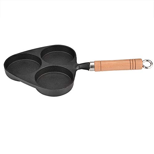Egg Frying Pan 3 Mold Cast Iron Omelette Egg Burger Fried Egg Pot Pancake Pan Frying Pan Kitchen Cooking Tool