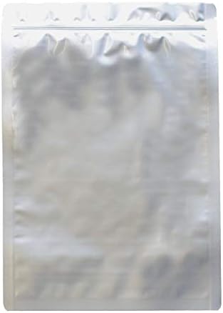 AwePackage Mylar Aluminum Foil Zipper Bag for Long Term food storage and collectibles - vacuum seal (50, Half Gallon(8x12"))