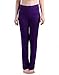 HDE Women's Color Block Fold Over Waist Yoga Pants Flare Leg Workout Leggings