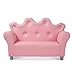 Melissa & Doug Child's Crown Sofa - Pink Faux Leather Children's Furniture