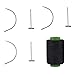 SEIKEA Weave Thread for Hair 12 C Curve Needles 50 T Pins for Wig Making Bulk T-pinsthumb 1