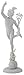 Flying Mercury Sculpture - Roman God Mercury - H: 14.5 Inch Marble Finish - Museum Antique Replica of Master Giovanni Da Bologna Statue
