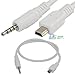 SuperWhole 50cm 3.5mm Stereo Plug to Mini USB 5Pin Male M/M Adapter Convertor Audio Cable