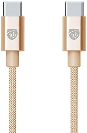 i10 Power Series 6 ft Nylon Braided USB-C Cable - Apple MFI Certified for Macbook, Android Phones, Tablets, Laptops