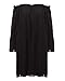 ZANZEA Women's Sexy Off Shoulder Chiffon Lace Ruffle Sleeve Blouse Mini Dress Summer Beach Cover Up Sundress Black S