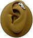 Silver Swirl Cartilage Earring 18g-16g-Left or Right-Steel Cartilage Piercing Barbell-Helix Earring