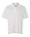 adidas Men's Climalite Textured Solid Polo (White) (Large)