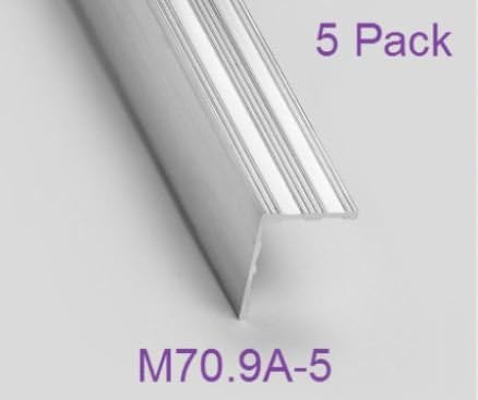Carpet/Flooring Door Strip (Long) (5 Pack, Silver)