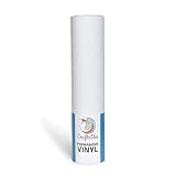 Craftables White Vinyl Roll - Permanent, Adhesive, Glossy & Waterproof | 12" x 10' | for Crafts, Cricut, Silhouette, Expressions, Cameo, Decal, Signs, Stickers