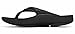 OOFOS - OOlala - Women's Black Thong Sandals (INCLUDES FREE RED FOOT MASSAGER)