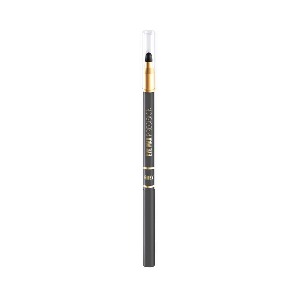 Eveline Cosmetics Eye Max Precision Automatic Eye Pencil with Smudger - Gray | Soft, Creamy Texture for Precise and Effortless Application
