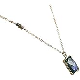 Designed By Stacey Handmade Labradorite Pendant Necklace for Women, 14KT Gold-Filled Chain, Dainty Boho Jewelry Gift for Birthday, Anniversary, Wedding, or Holiday, 18 to 20" Adjustable Chain