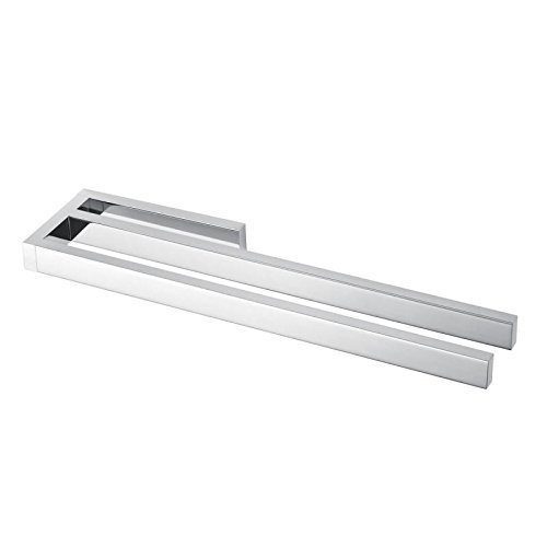AVENARIUS hand towel holder, 2 arms. 390 mm for bath furnishings, chrome-plated, universal series