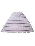 Topwedding 6 Hoops Nylon Long Birdal Wedding Slip/Petticoat
