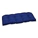 Pillow Perfect Fresco Solid Indoor/Outdoor Wicker Patio Sofa/Swing Cushion Tufted, Weather and Fade Resistant, 19
