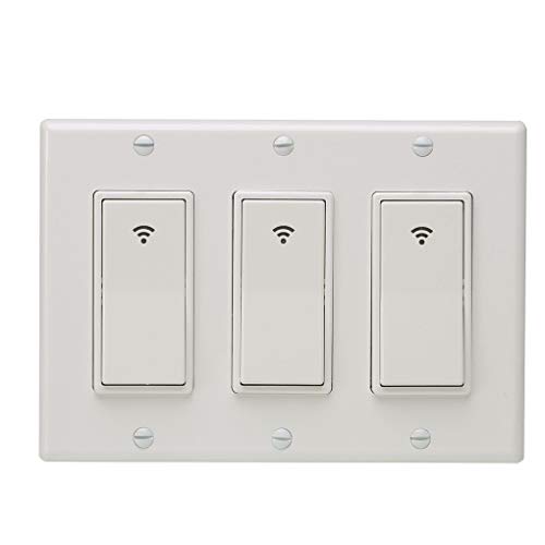 image for Type 1/2/3 Gang AC 100-240V Smart WiFi LED Light Switch Wall Panel Mob