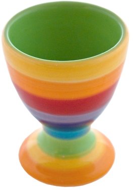 Windhorse Rainbow Striped Ceramic Egg Cups (1)