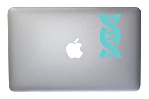 DNA Double Helix Style 2 Vinyl Decal for Macbook, Laptop or other device 5 Inch (mint)