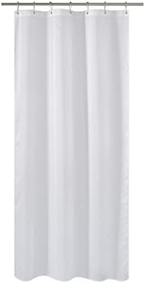 Amazon Com Fabric Shower Curtain Liner Long Stall Size 42 Width X 78 Length Inches Hotel Quality Washable White Bathroom Curtains With Grommets 42x78 Kitchen Dining