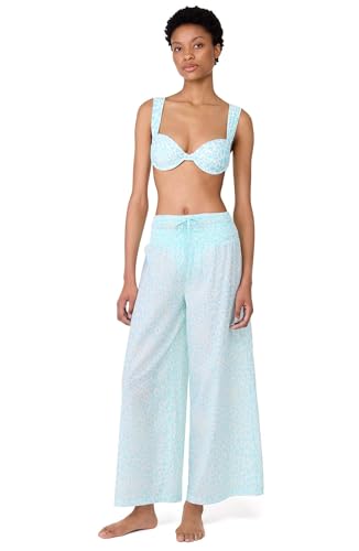 kate spade new york Regal Leopard Cover Up Pants, Seaflower, X-Large