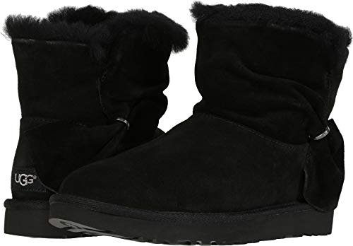 UGG Women's Classic Mini Twist Fashion Boot Black 8 M US