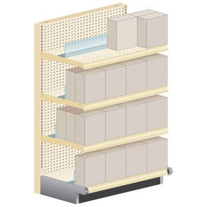 48" x 4" Shelf Holders, Clear