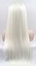 K'ryssma® Synthetic Lace Front Blonde Wigs Half Hand Tied for White Women Heat Resistant Fiber Hair Silk Straight Wig 22 Inches