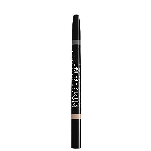 NYX Professional Makeup Sculpt & Highlight Brow Contour, Golden Peach/Black