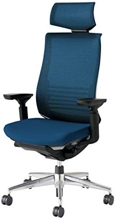 コクヨ ベゼル 購入 イス オフィスチェア プルシアンブルー ヘッドレスト付 ラクラク納品サービス Cr 5e6gmt6 W ハイエンドモデル 事務椅子 デスクチェア