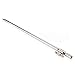 CY-Buity Silver Tone Steel Extending Stainless Durable Metal Fishing Bank Sticks Bankstick Rod 35.2cm Carp Solid