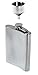 SE 8 oz. Stainless Steel Hip Flask and Funnel Set (2 PC.) - HQ90