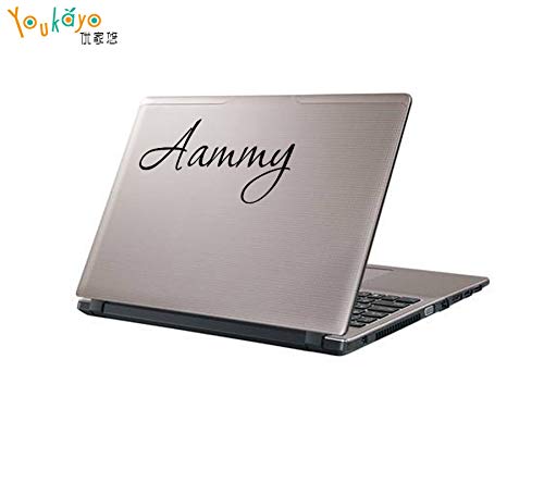 PPL21 Wall Stickers - Font Personalized/Custom Name Vinyl Decal Sticker for Bottle/Netbook / Wall car/Truck Laptop/Netbook Window 1 PCs