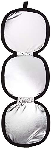CowboyStudio Photo Studio 12-Inch Hand Hold Collapsible Disc, Tri-Fold Reflector and Gray Card / White Balance Digital Target Combo - Thumbnail 2