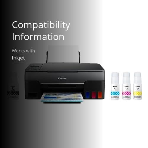 Canon G3260 All-in-One Printer | Wireless Supertank (Megatank) Printer | Copier | Scan, with Mobile Printing, Black, Works with Alexa