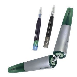Cross Limited Series Vice with Jade green accent Gel-ink Rollerball Pen in Gift box and sleeve . Preloaded with blue and black refills and interchangeable document marker. Made in USA Pen (Green)