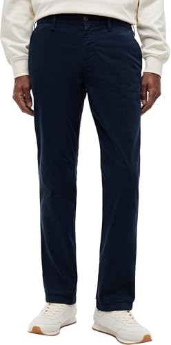 TJM Scanton DM0DM22404 Chino en Coton sergé Bleu Marine foncé 31 W/30 L, Bleu Marine foncé, 31W / 30L