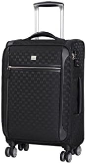 Members 56cm Berkley Expandable 8 Wheel Spinner Suitcase Black
